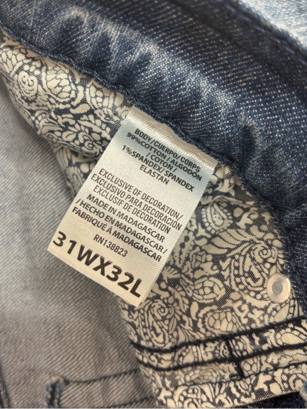 Cody James 31 x 32 Men's Blue Straight-Leg Jeans denim western casual - Picture 4 of 9